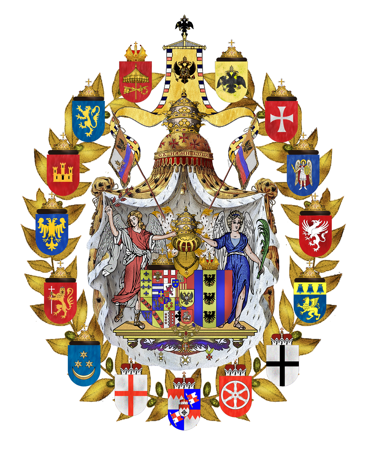 Greater Arms of the Bishop of Rome-Ruthenia
