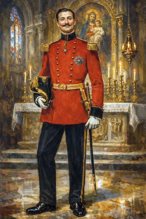 Ceremonial uniform of the Roman-Ruthenian Order of the Golden Spur